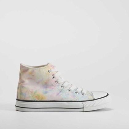 Zapatilla lona alta multicolor NYC