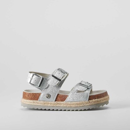 Sandalia bio yute plata XTI