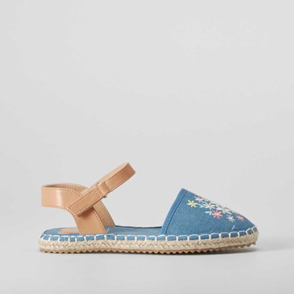 Alpargata de yute pulsera azul OH GIRL