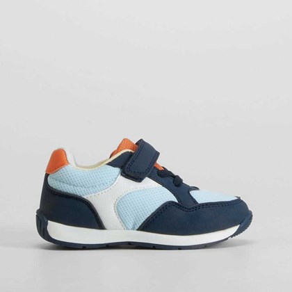 Zapatilla azul cierre velcro bebé BACHE
